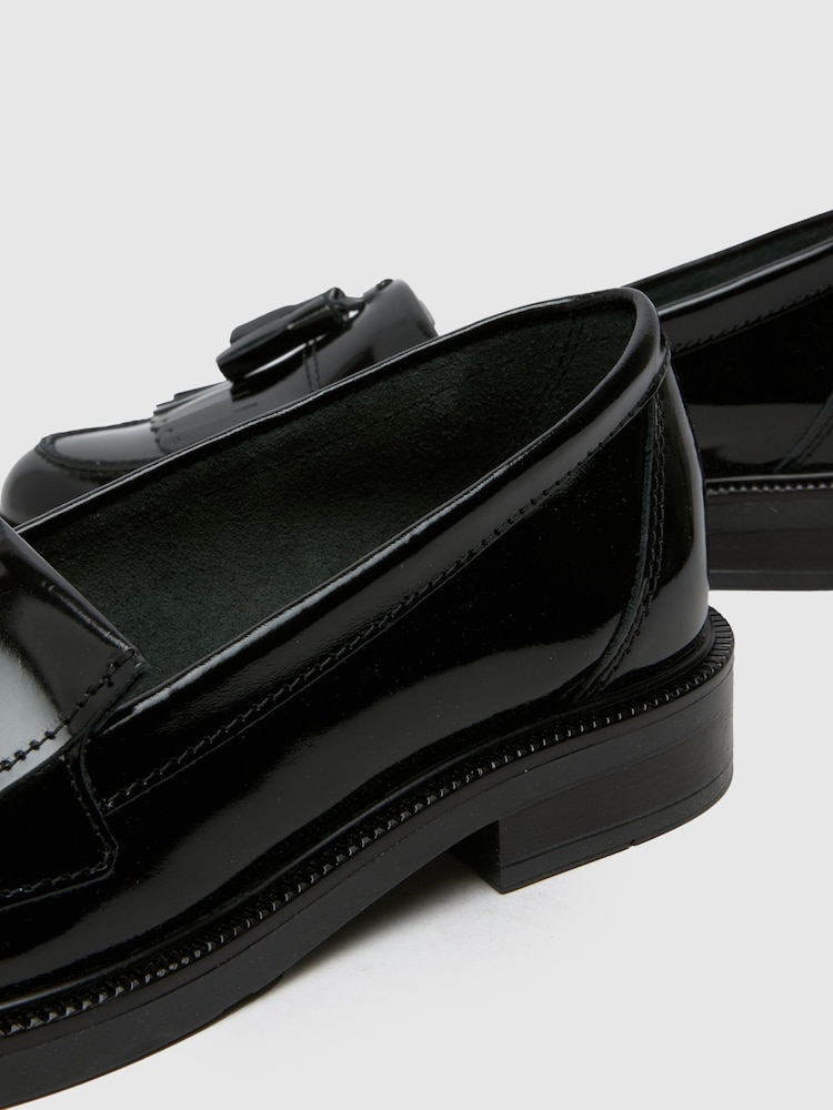 Schuh Lizzie Patent Leather Black Loafers - Image 4 of 4