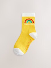 Little Bird by Jools Oliver Bright Rainbow German Days Of The Week Socks 7 Pack - Image 4 of 8
