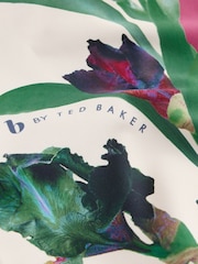 B by Ted Baker Scallop Edge White/Pink Floral Swimsuit with Tummy Control - Bild 10 von 12