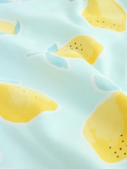 Blue and Yellow Lemon Printed Jersey Baby Rompers 3 Pack - Image 7 of 13