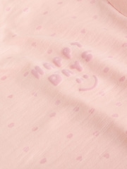 Pink Tonal Striped 3 Pack Jersey Baby Rompers 3 Pack - Image 12 of 13