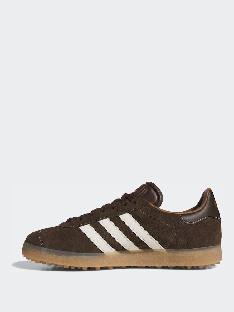 adidas Golf Brown Gazelle Spikeless Trainers - Image 2 of 9 adidas Golf Brown Gazelle Spikeless Trainers - Image 2 of 9