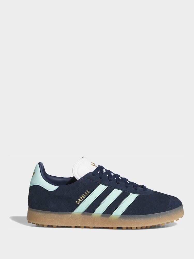 adidas Golf Navy Gazelle Spikeless Shoes - Image 1 of 9 adidas Golf Navy Gazelle Spikeless Shoes - Image 1 of 9