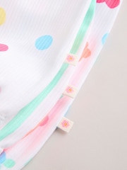 Multi Bright All-Over Printed Jersey Baby Rompers 3 Pack - Image 11 of 11