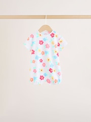Multi Bright All-Over Printed Jersey Baby Rompers 3 Pack - Image 5 of 11