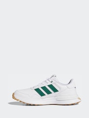 adidas Golf White/Green S2G 26 Spikeless Shoes - Image 2 of 9