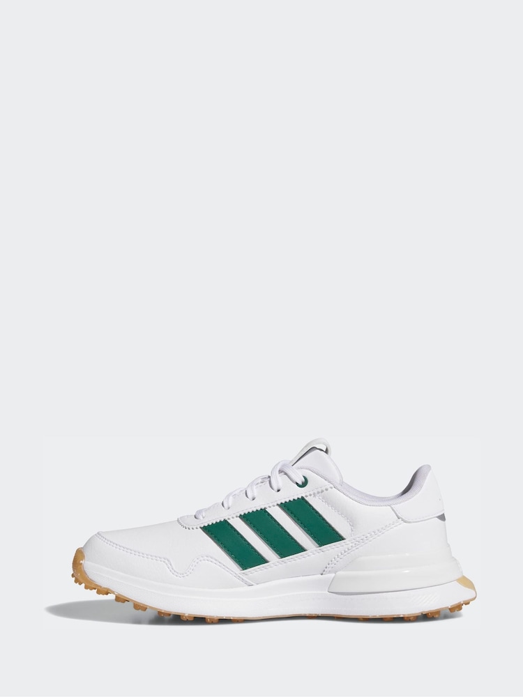 adidas Golf White/Green S2G 26 Spikeless Shoes - Image 2 of 9
