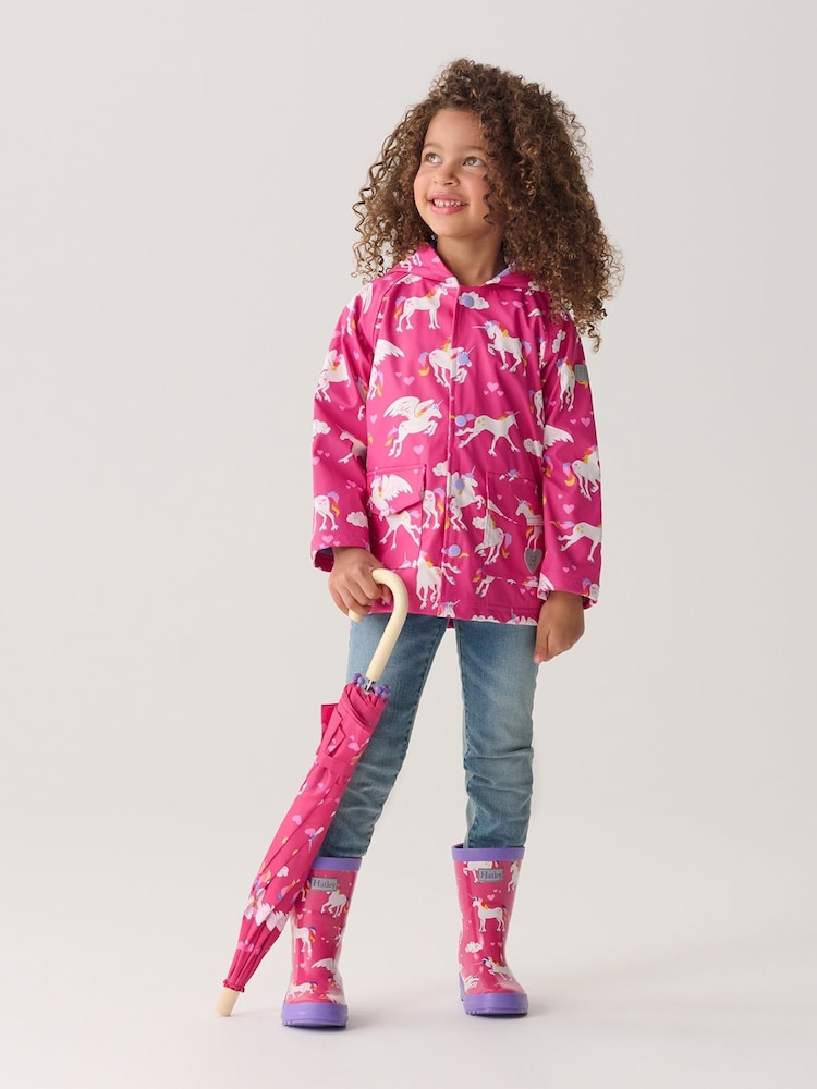 Hatley Pink Shark Frenzy Rain Wellies - Image 2 of 7 Hatley Pink Shark Frenzy Rain Wellies - Image 2 of 7