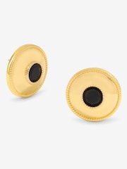 Jon Richard Gold Tone Statement Polished And Round Earrings - Image 1 of 3
