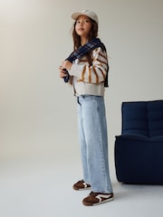 Svetlo modra - Kavbojke z ekstra širokimi hlačnicami (3-16let) - Slika 2 iz 5