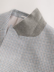 Grey N. Premium Tailored Fit Gingham Check Suit Jacket - Image 9 of 11