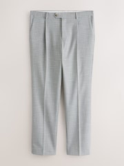 Grey Gingham Check Suit Trousers - Image 6 of 10