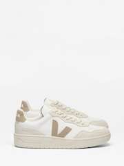 Veja Taupe V-90 White Trainers - Image 2 of 4