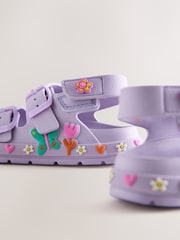 Purple Character Double Buckle Eva Sandals - Image 3 of 5
