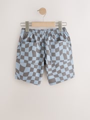 Blue/Grey Regular Fit Shorts (3-16yrs) - Image 5 of 7