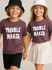 Religion Mauve Trouble Maker T-Shirt - Image 1 of 4