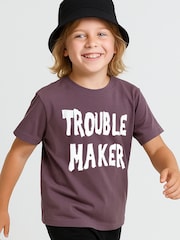 Religion Mauve Trouble Maker T-Shirt - Image 2 of 4