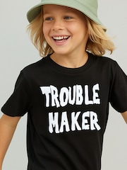 Religion Black Trouble Maker T-Shirt - Image 1 of 4