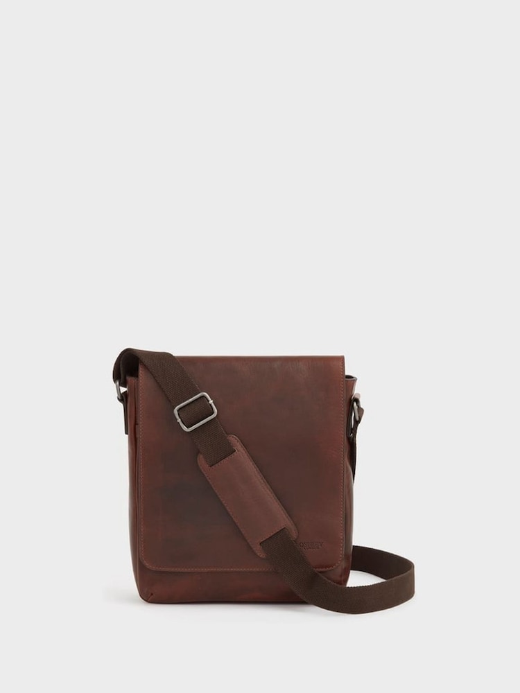 The Baker Large Leather Messenger Bag - Image 1 of 4