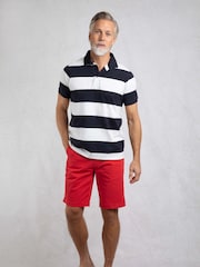 Weird Fish Blue Ronald Striped Polo Shirt - Image 5 of 8