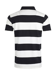 Weird Fish Blue Ronald Striped Polo Shirt - Image 7 of 8