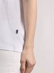 Weird Fish White Tildare Embroidered Jersey Top - Image 6 of 8