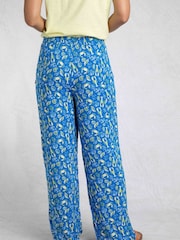 Weird Fish Blue Kannina Printed Trousers - Image 2 of 7