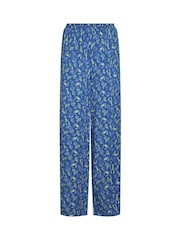 Weird Fish Blue Kannina Printed Trousers - Image 6 of 7