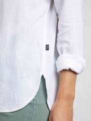 Weird Fish White Layla Linen Rich Shirt - Image 5 of 8
