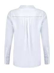 Weird Fish White Layla Linen Rich Shirt - Image 8 of 8