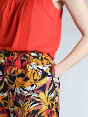 Weird Fish Brown Mossa Printed Culottes - Image 5 of 7