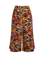 Weird Fish Brown Mossa Printed Culottes - Image 6 of 7