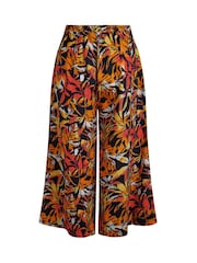 Weird Fish Brown Mossa Printed Culottes - Image 7 of 7