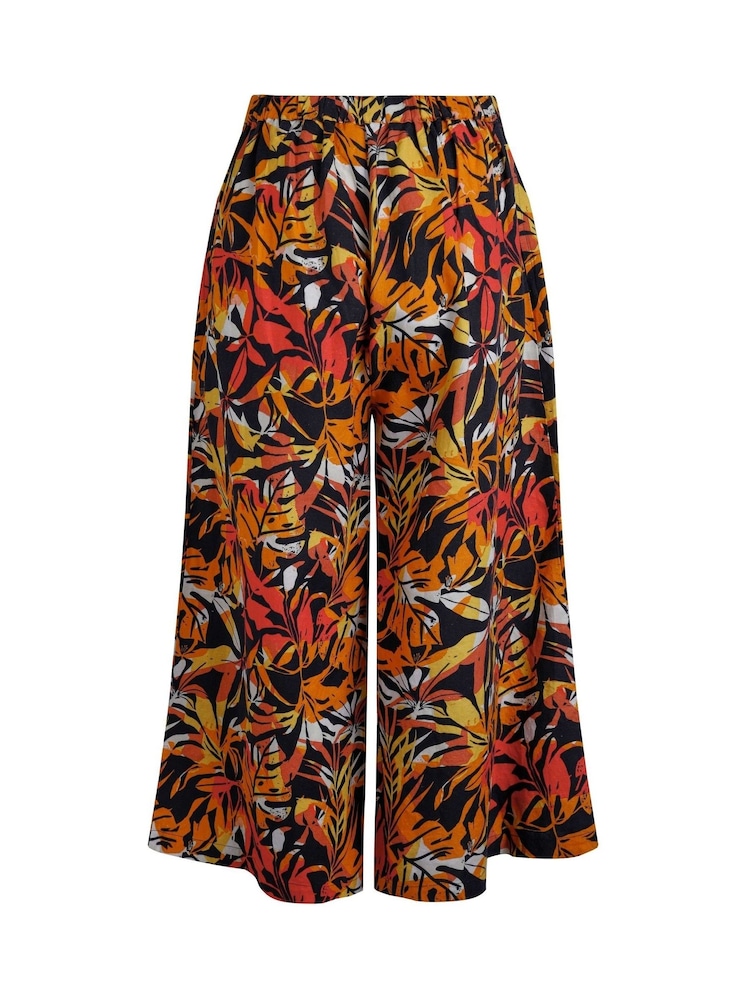 Weird Fish Brown Mossa Printed Culottes - Image 7 of 7