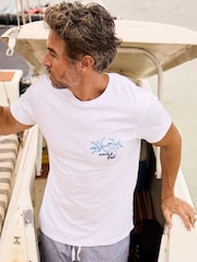 Weird Fish White Porter Premium Graphic Print T-Shirt - Image 1 of 7