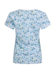 Weird Fish CHAMBRAY BLUE Ericak Printed Pocket T-Shirt - Image 8 of 8