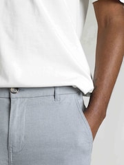Weird Fish Blue Charleigh Textured Chino Trousers - Image 5 of 9
