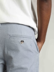 Weird Fish Blue Charleigh Textured Chino Trousers - Image 6 of 9