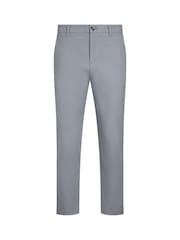 Weird Fish Blue Charleigh Textured Chino Trousers - Image 8 of 9