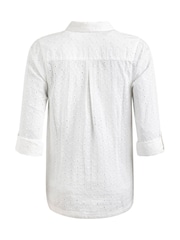 Weird Fish White Camille Broidery Cotton Shirt - Image 7 of 7