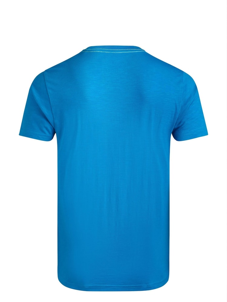 Weird Fish Blue Pineapple Express Graphic Print T-Shirt - Image 7 of 7