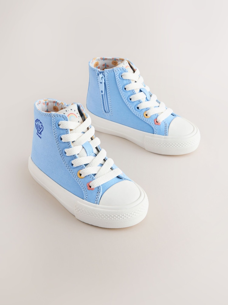 Blue Standard Fit (F) High Top Trainers - Image 1 of 5