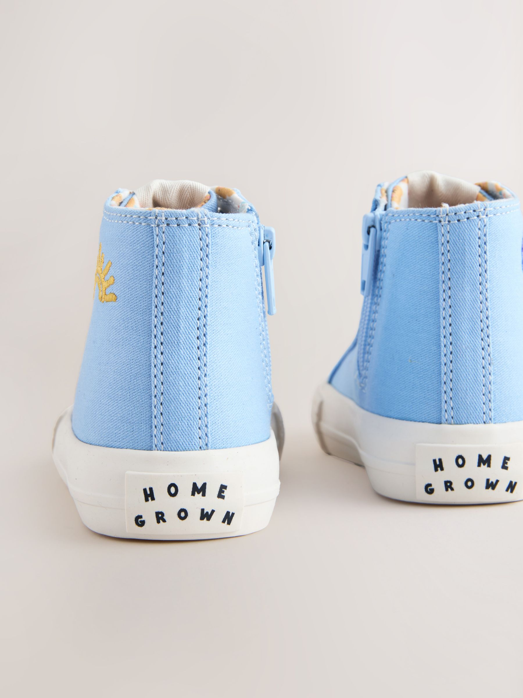 Buy Blue Standard Fit (F) High Top Trainers from Next Romania