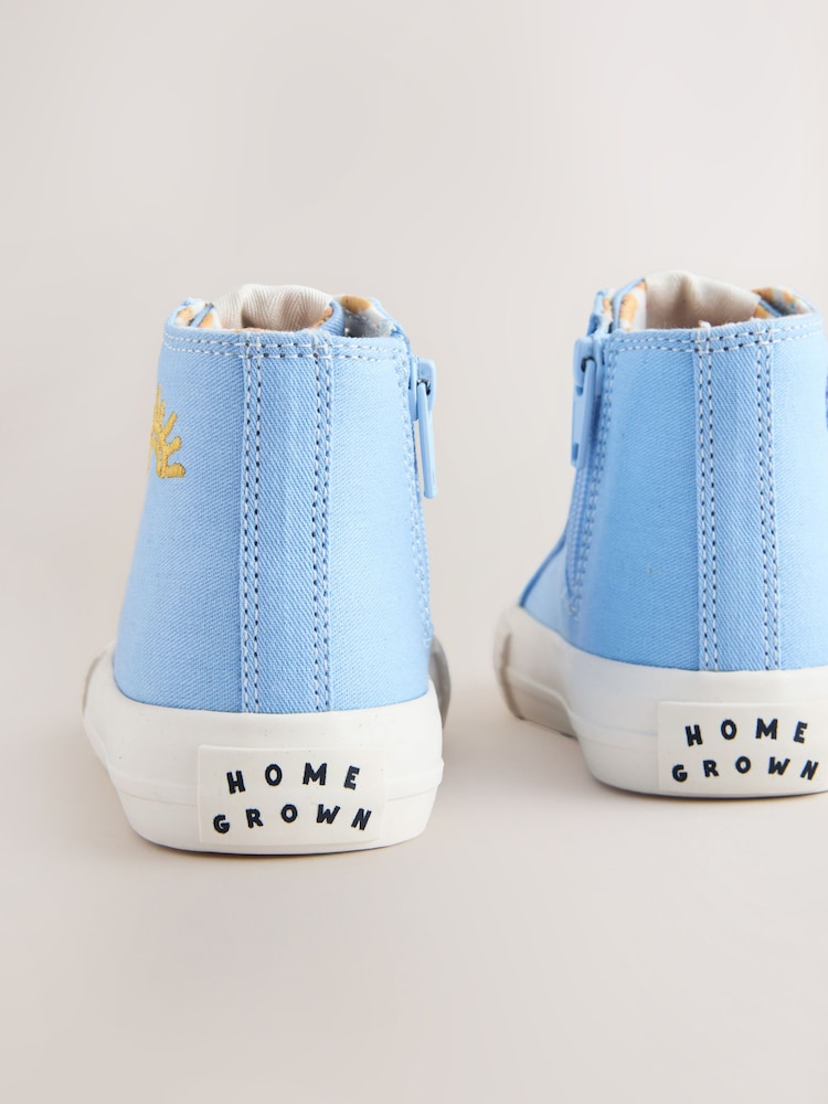 Blue Standard Fit (F) High Top Trainers - Image 5 of 5