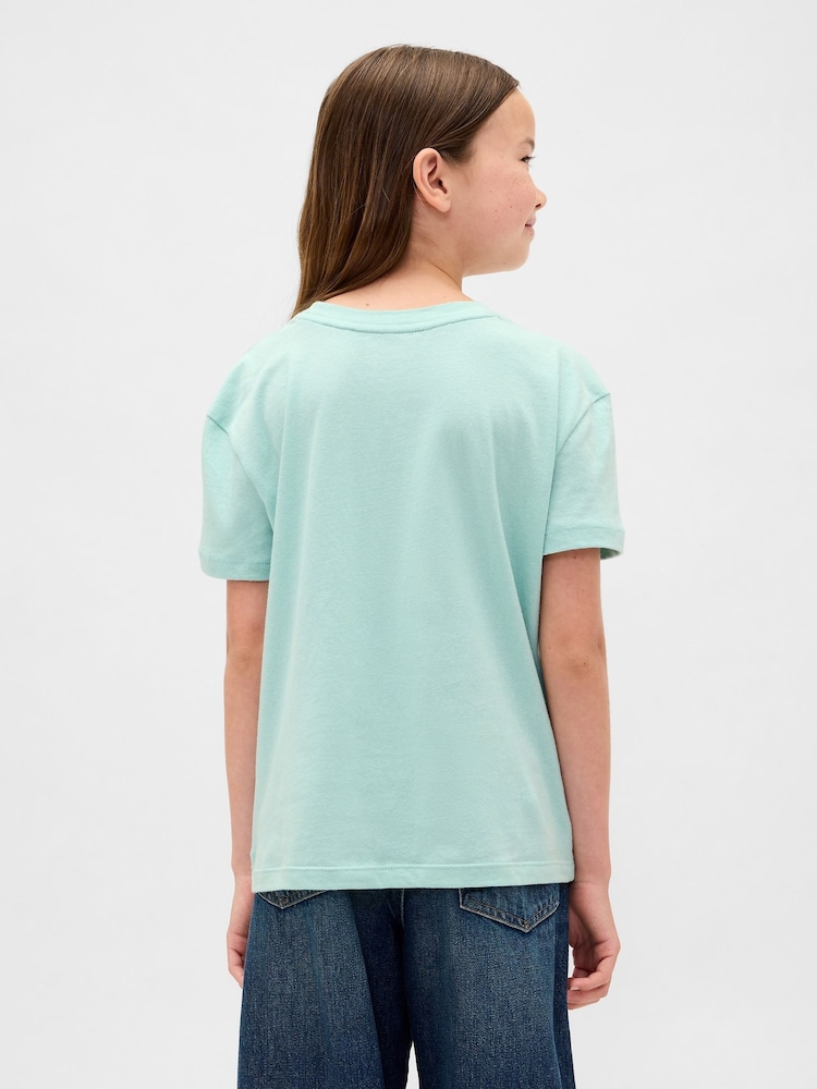 Gap Green Graphic T-Shirt (4-13yrs) (4-13yrs) - Image 2 of 4 Gap Green Graphic T-Shirt (4-13yrs) (4-13yrs) - Image 2 of 4