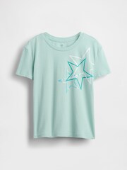Gap Green Graphic T-Shirt (4-13yrs) (4-13yrs) - Image 3 of 4