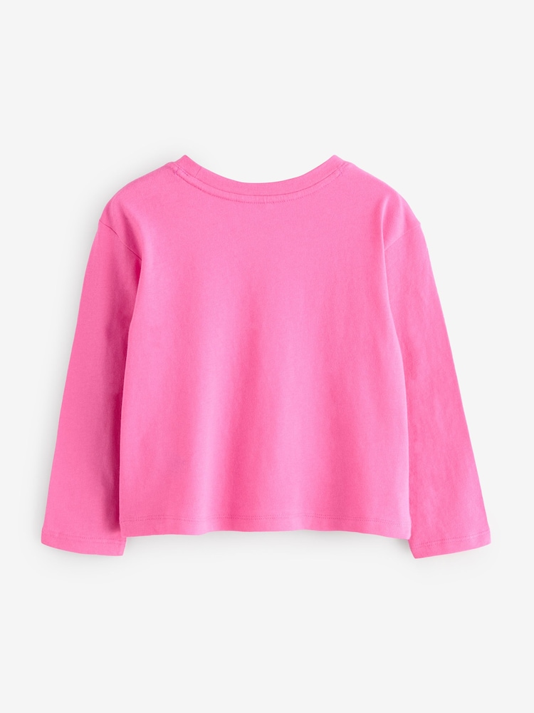 Gap Pink Pink Long Sleeve Value Graph T-Shirt (4-13yrs) (4-13yrs) - Image 2 of 4 Gap Pink Pink Long Sleeve Value Graph T-Shirt (4-13yrs) (4-13yrs) - Image 2 of 4