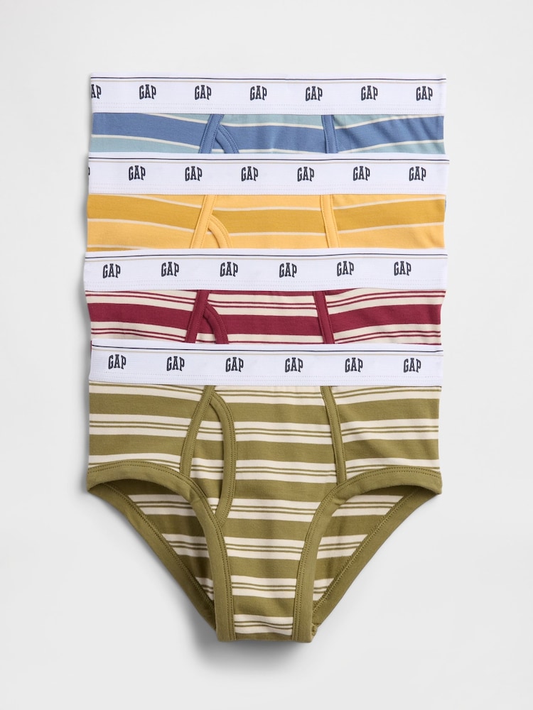 Gap Stripe Briefs 4-Pack (2-2mths) - Imagen 1 de 1