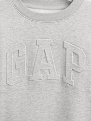 Gap Grey VintageSoft Logo Wedge Sweatshirt - Image 4 of 4