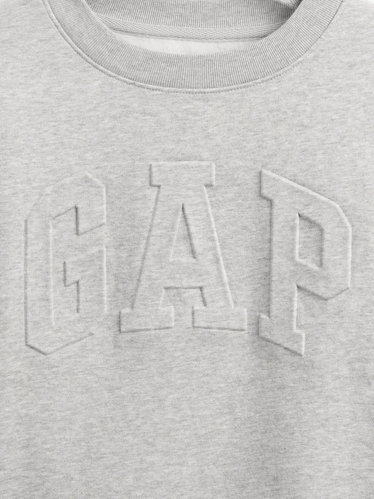 Gap Grey VintageSoft Logo Wedge Sweatshirt - Image 4 of 4 Gap Grey VintageSoft Logo Wedge Sweatshirt - Image 4 of 4